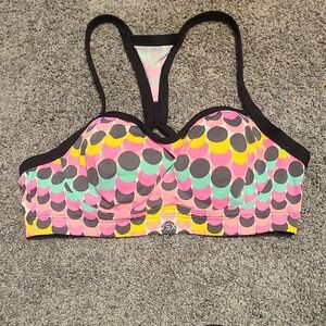 VSX Multicolor Polka Dot Bikini Top